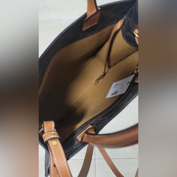Authentic Celine Black and Brown Monogram Tote - Picture 7 of 15